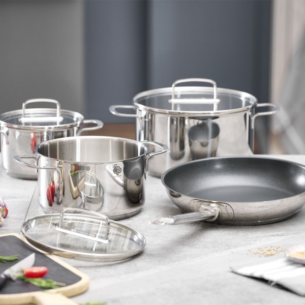 Topfset Angebot mit Testsieger Pfanne Industar + 3 Töpfe