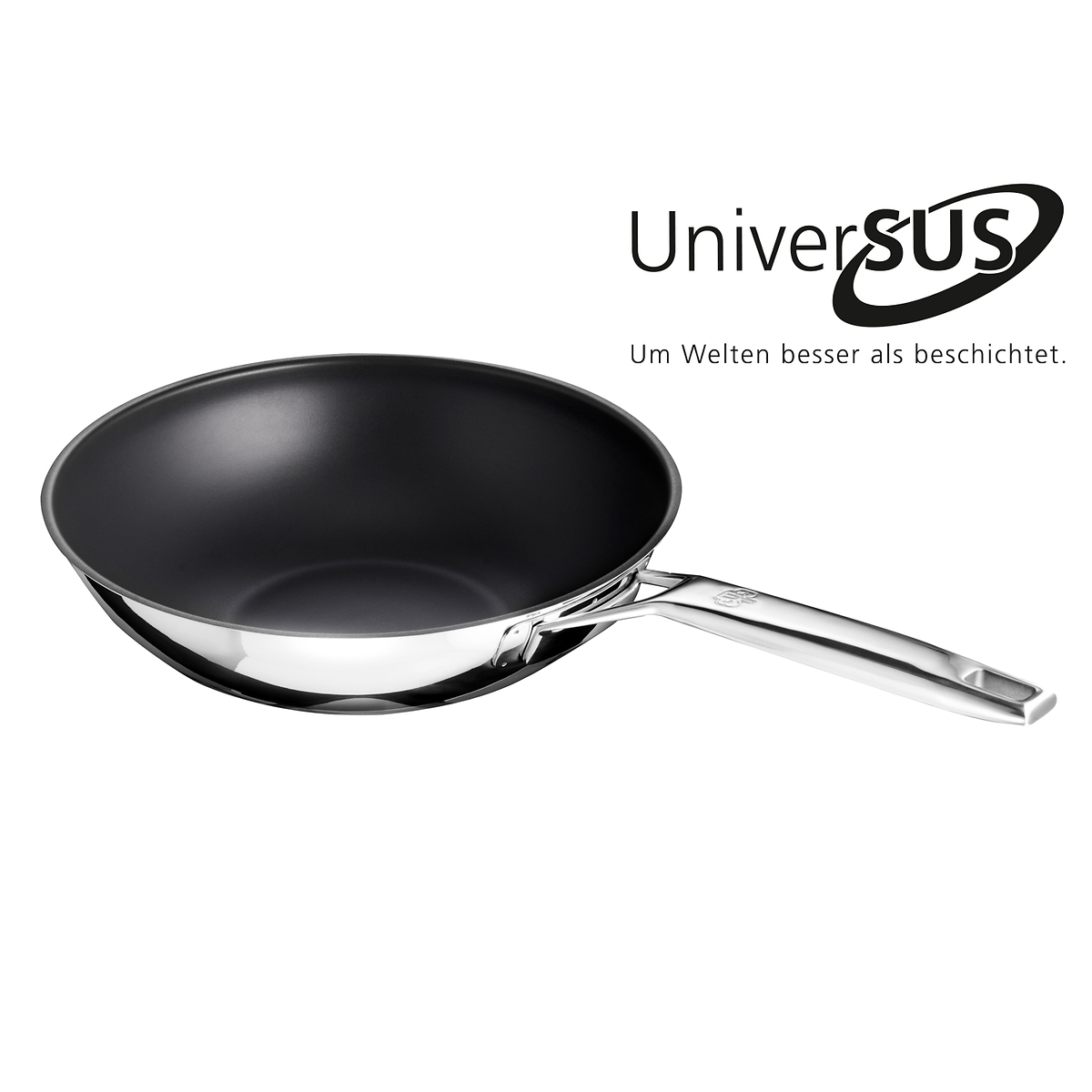 Wokpfanne Astral mit UniverSUS-Oberflächenstruktur, 28 cm