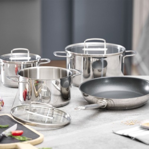 Topfset Angebot mit Testsieger Pfanne Industar + 3 Töpfe